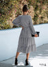Boho Gingham Midi Dress Amara